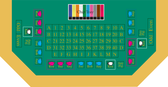 Pig Wheel Gaming Table by Gaming Studio, Inc.